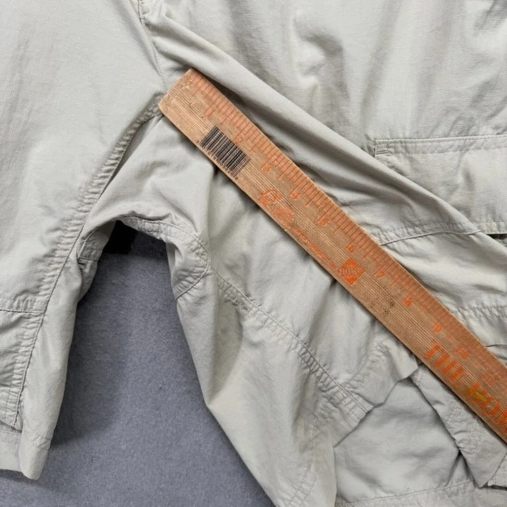 Vtg Columbia Shorts Mens Size L‎ Khaki Tan Ripstop Cargo Hiking Gorpcore Nylon